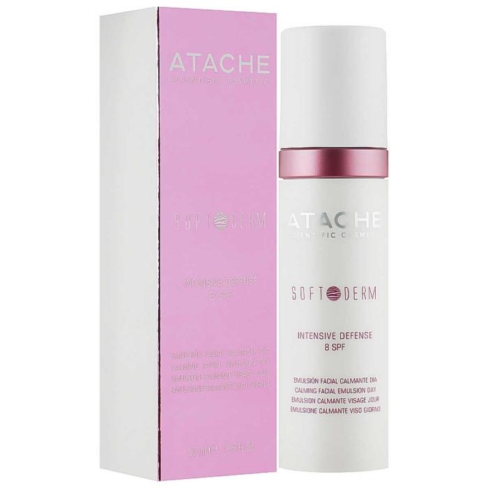 Денний зволожувальний крем на основі термального концентрату для чутливоі шкіри усіх типів ATACHE Soft Derm Intensive Defense SPF 8, 50 мл Денний зволожувальний крем на основі термального концентрату для чутливоі шкіри усіх типів ATACHE Soft Derm Intensive Defense SPF 8, 50 мл