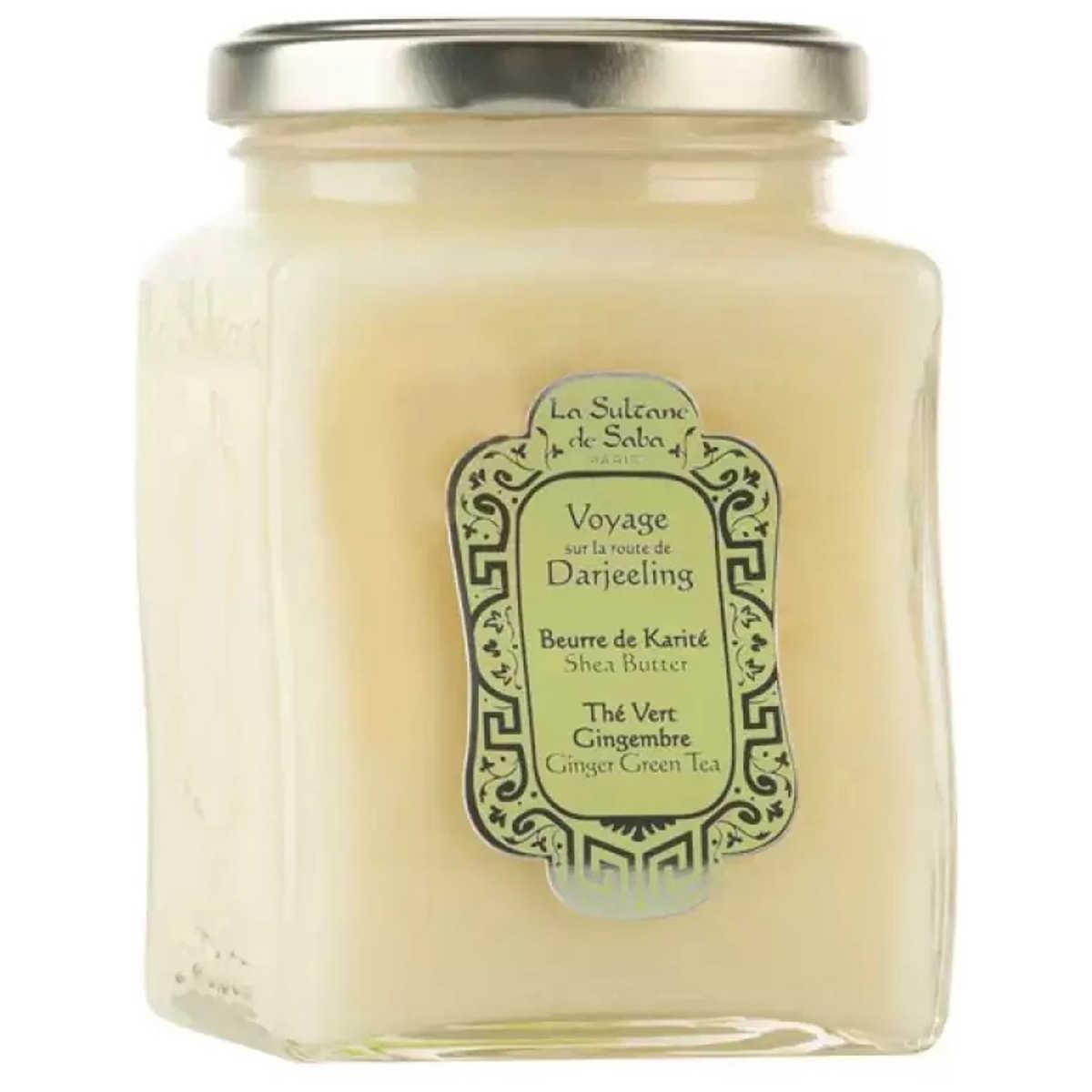Олія каріте з зеленим чаєм та імбиром La Sultane de Saba Voyage Darjeeling Shea Butter Ginger Green Tea, 300 мл Олія каріте з зеленим чаєм та імбиром La Sultane de Saba Voyage Darjeeling Shea Butter Ginger Green Tea, 300 мл
