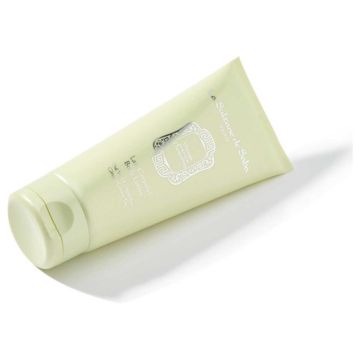 Молочко для тіла «Зелений чай з імбиром» La Sultane de Saba Voyage Darjeeling Body Lotion Ginger Green Tea, 200 мл Молочко для тіла «Зелений чай з імбиром» La Sultane de Saba Voyage Darjeeling Body Lotion Ginger Green Tea, 200 мл