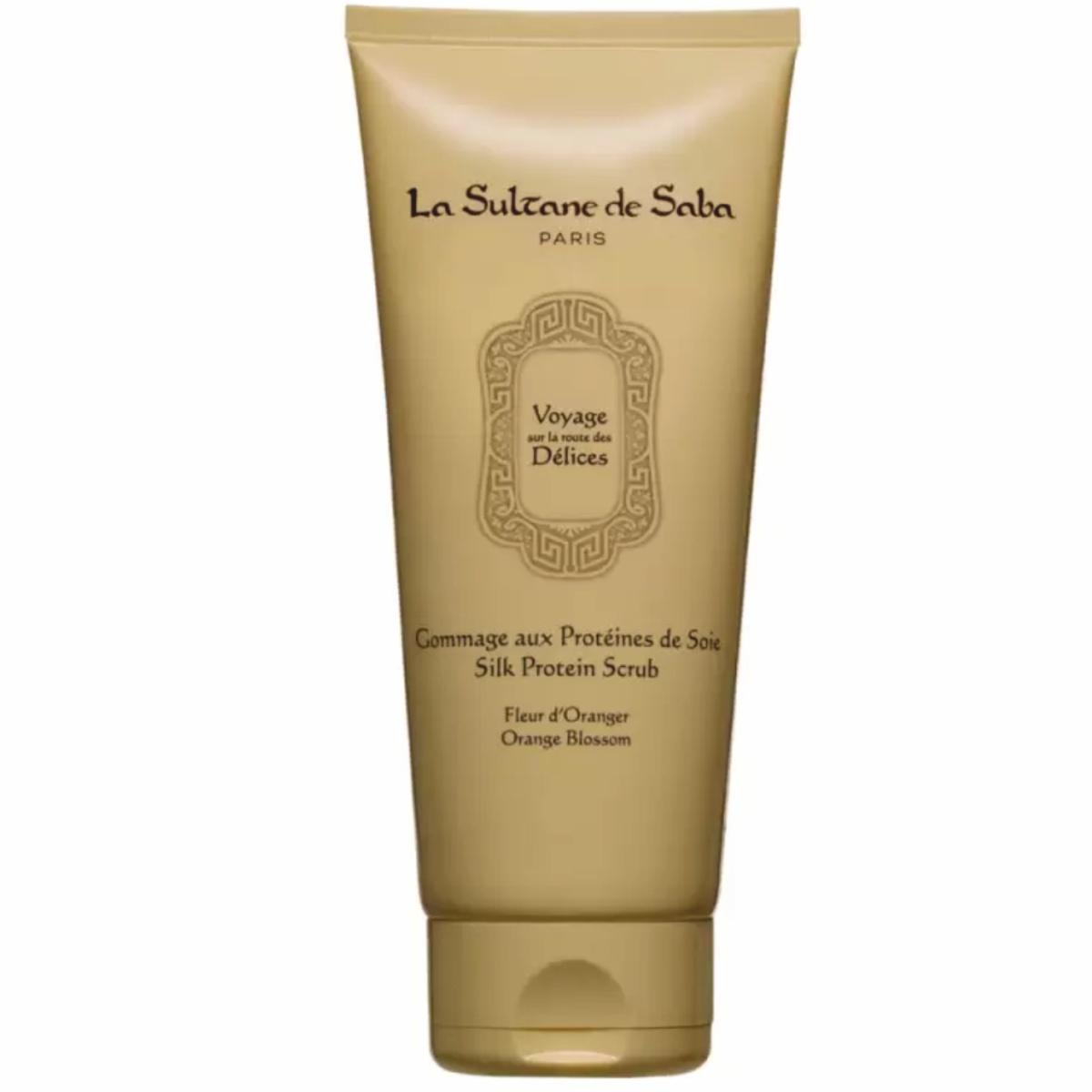 Скраб для тіла шовковий «Квіти апельсина» La Sultane de Saba Voyage Délices Silk Protein Scrub Orange Blossom, 200 мл Скраб для тіла шовковий «Квіти апельсина» La Sultane de Saba Voyage Délices Silk Protein Scrub Orange Blossom, 200 мл