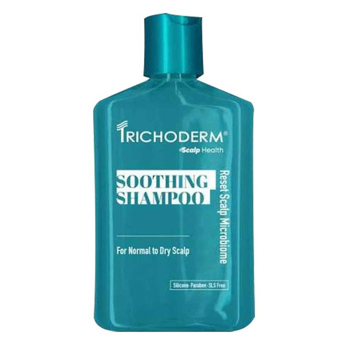 Заспокійливий шампунь для нормальної та сухої шкіри голови Trichoderm Soothing Shampoo for Normal to Dry Scalp, 200 мл Заспокійливий шампунь для нормальної та сухої шкіри голови Trichoderm Soothing Shampoo for Normal to Dry Scalp, 200 мл