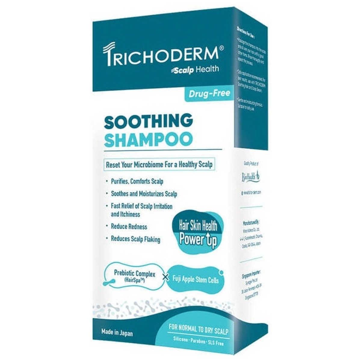 Заспокійливий шампунь для нормальної та сухої шкіри голови Trichoderm Soothing Shampoo for Normal to Dry Scalp, 200 мл Заспокійливий шампунь для нормальної та сухої шкіри голови Trichoderm Soothing Shampoo for Normal to Dry Scalp, 200 мл