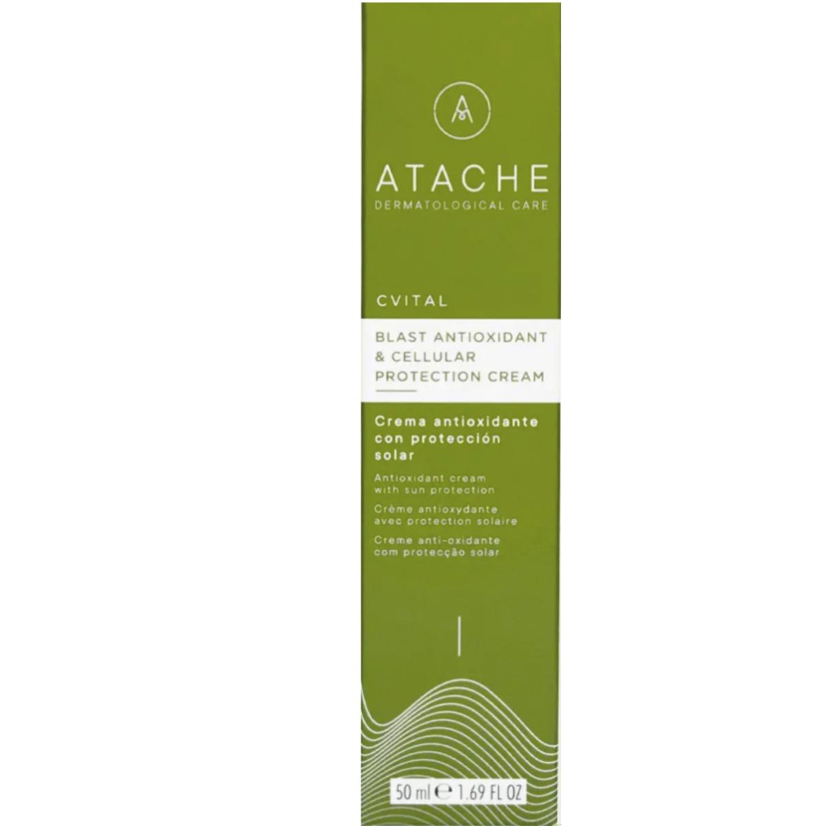 Денний антиоксидантний захисний омолоджувальний крем ATACHE C Vital Blast Antioxidant & Cellular Protection Cream, 50 мл Денний антиоксидантний захисний омолоджувальний крем ATACHE C Vital Blast Antioxidant & Cellular Protection Cream, 50 мл