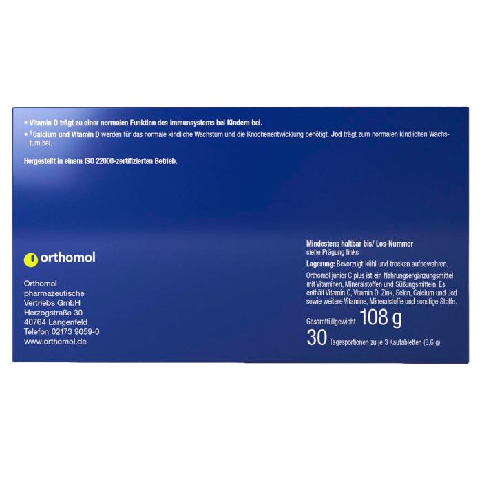 Вітамінно-мінеральний комплекс для підтримки імунітету у дітей та підлітків (жувальні машинки зі смаком мандарина-апельсина) Orthomol Junior C Plus, 30 днів Вітамінно-мінеральний комплекс для підтримки імунітету у дітей та підлітків (жувальні машинки зі смаком мандарина-апельсина) Orthomol Junior C Plus, 30 днів