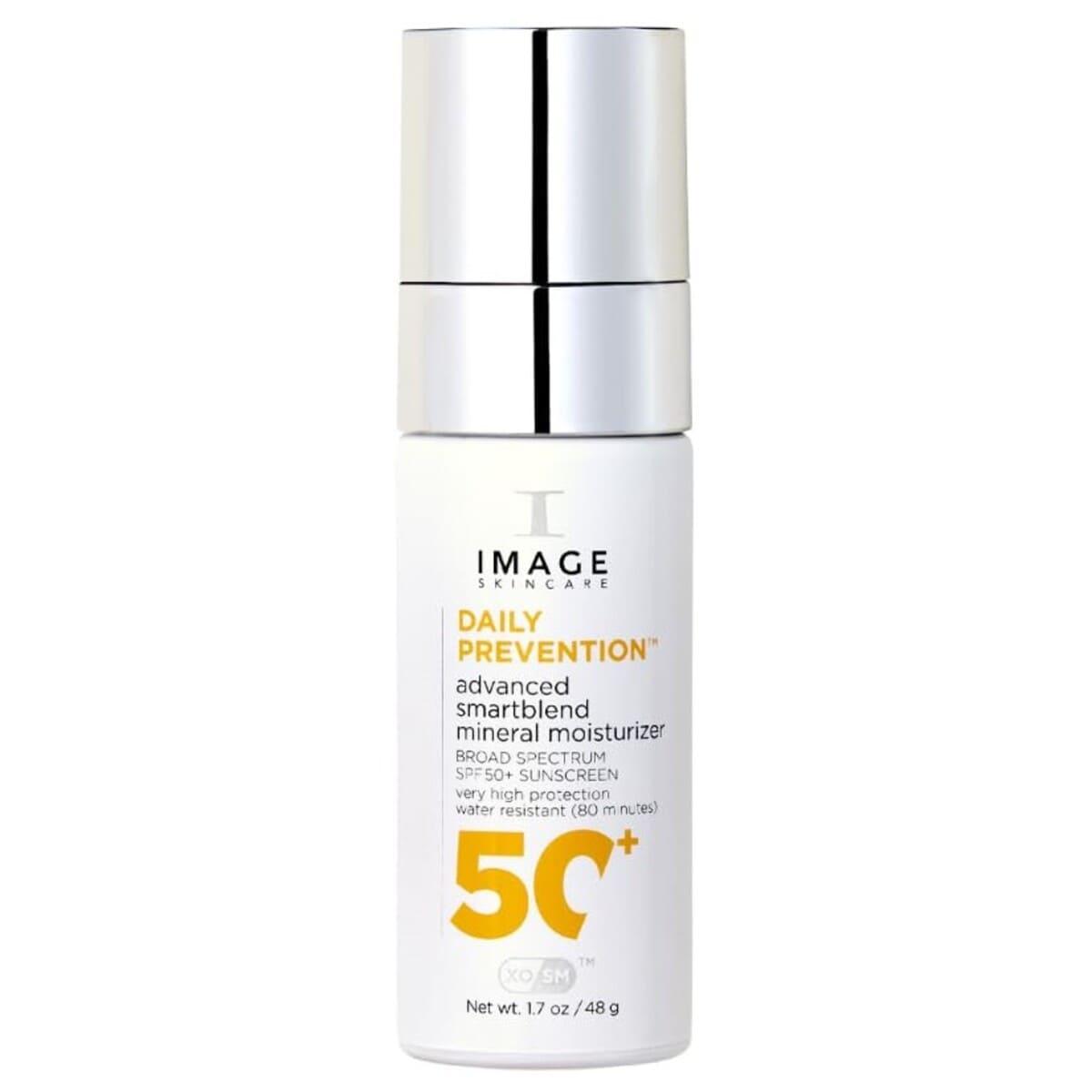 Посилений сонцезахисний крем з мінералами Image Skincare Daily Prevention Advanced Smartblend Mineral Moisturizer SPF 50+, 48 г Посилений сонцезахисний крем з мінералами Image Skincare Daily Prevention Advanced Smartblend Mineral Moisturizer SPF 50+, 48 г